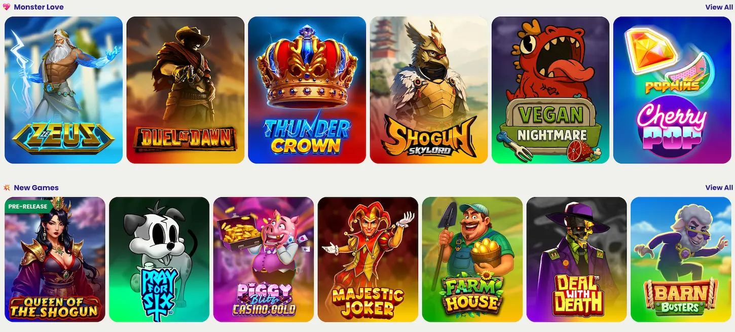 Top SlotMonster Casino Games 
