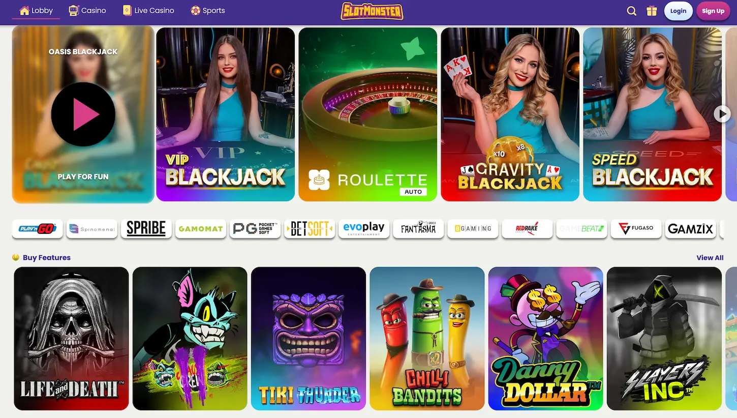 SlotMonster Live Casino